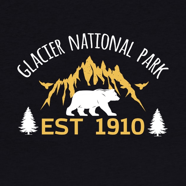 Glacier National Park Est 1910 Montana by Master_of_shirts